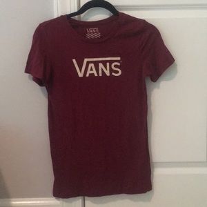 Vintage Vans tee in maroon